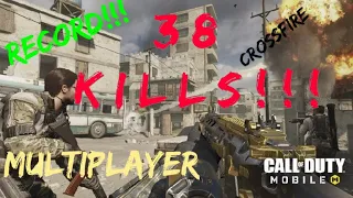 **  38 KILLS ** RECORD COD Mobile**MULTIPLAYER**Gameplay** FRONTLINE** CROSSFIRE**DL Q33** Most Kill