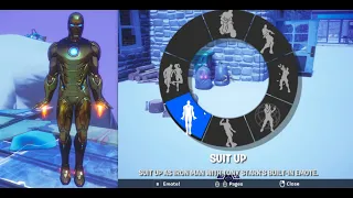 *Suit Up* What Happens When Shadow Does Gold Iron Man's Suit Up Emote |Fortnitemares|