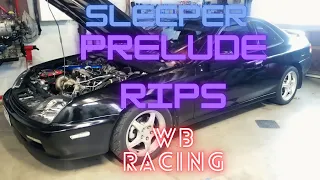 Nasty Sleeper Turbo H22 Honda Prelude Gets Down on the Street