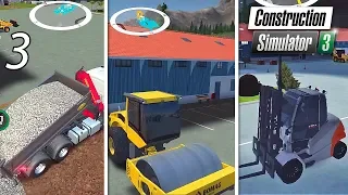 Construction Simulator 3 - Compactor & Forklift Vehicle Gameplay Part 3