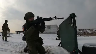 Подготовка мобилизованных военнослужащих по тактической стрельбе