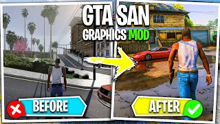 How To Install Graphics Mod In GTA San Andreas ✅| Best Realistic Graphics Mod For Low End PC 🔥