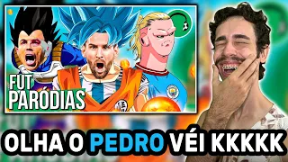 (KKKKKK) REACT "E SE OS JOGADORES FOSSEM PERSONAGENS DE DRAGON BALL? | Paródia - Medley Dragon Ball"