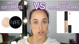 NARS CONCEALER COMPARISON | Soft Matte Complete vs. Radiant Creamy | Medium 1 (M1) Custard