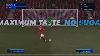 Manchester United vs PSG Penalties FIFA 21 UCL Cristiano Ronaldo vs MESSI