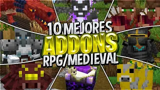 😲+10 BEST RPG/MEDIEVAL ADDONS for MINECRAFT PE 1.20+ (Bedrock/PE) ADDONS FOR MINECRAFT PE 1.20