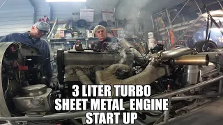 Smoking Hot Homemade 3 Liter Turbo Sheet Metal Engine -  Aardema Braun