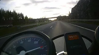 Honda CB125T TOP SPEED  130km/h -11 500rpm on the highway  +SEE SINGLE  Kappelin kellot-Teppo Niemi