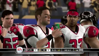 Madden NFL 11 Gameplay - Franchise mode - Atlanta Falcons vs New Orleans Saints