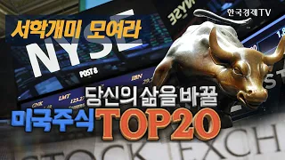 당신의 삶을 바꿀 미국주식 TOP20 / 헬스케어, 금융, 리츠, 기술주, ETF / 한국경제TV