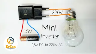 Mini inverter 1.5V to 220V | DC to Ac Inverter DIY
