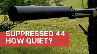 How quiet is a 44 magnum suppressed levergun?