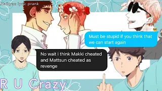 Haikyuu lyric prank || R U Crazy ||Matsuhana