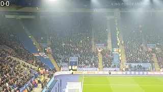 WATFORD FANS AT LEICESTER | LEICESTER 2-0 WATFORD | JAMIE VARDY PENALTY GOAL
