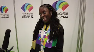 Last year I cried so much - Shericka Jackson after winning women's 200m at World Championship