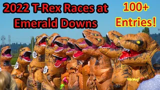 2022 T-Rex Race at Emerald Downs - 100+ Dinos!