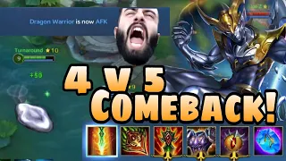 We Staged A Major Comeback From 4v5! // Sprite Auric Heroes Evolved