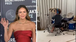 Incredible Video of Katharine McPhee Foste 2½-year-old son Rennie David rocking out on a Drumset