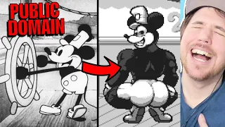 Mickey Mouse has the ENTIRE INTERNET MEMEING on Disney when it entered Public Domain