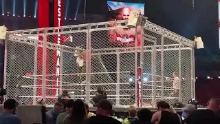 Braun Strowman THREW Shane Mcmahon From Top of Steel Cage WILD CROWD REACTION