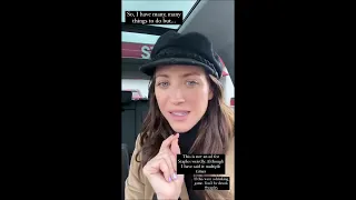 Brittany Snow On getting out of the Car