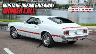 Mustang Dream Giveaway Winner's Call- Navy Vet Wins the Mighty 69' Mach 1 Ford Mustang