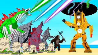 TEAM GODZILLA Monsters Ranked From Weakest To Strongest : Rotation Luck FUNNY | Godzilla Cartoon