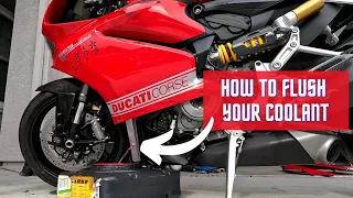 How to flush and change your coolant on a Ducati 959, 1299, 899, & 1199