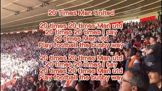 Manchester United Fans Chants - 20 Times Man United Song