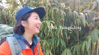 [Camping alone] I'm so excited right now | Backpacking to a charming island by myself
