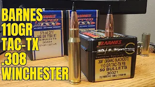 .308 Winchester 110gr Barnes TAC TX Review