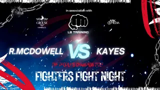 R MCDOWELL V KAYES - THE PEOPLE'S CHAMP TITLE