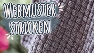 Webmuster stricken - BABYDECKE Muster für Anfänger