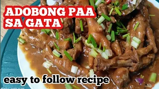 ADOBONG PAA SA GATA | sagad SARAP | #adobongpaangmanok