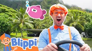 Blippi Goes Fishing in Hawaii! Educational Videos for Toddlers