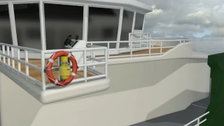 Pains Wessex Manoverboard MK9 Compact Lifebuoy Marker Training Animation