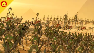 TOMB KINGS vs LIZARDMEN - TotalWar Warhammer 3 cinematic battle