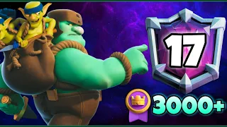 3000+ Goblin Giant Sparky Rage Gameplay - Clash Royale