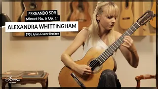 Alexandra Whittingham plays Minuet No. 6 Op.11 by F. Sor on a 1938 Julian Gomez Ramirez