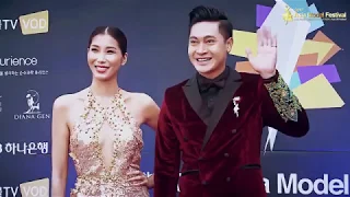 Tun Ko Ko(Myanmar Model Star), Saruul Tugs(Mongolia Model Star) Photowall event