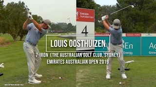 Louis Oosthuizen Golf Swing 7 Iron (DTL & FO), Emirates Australian Open (Sydney), December 2019.