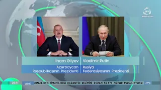 Vladimir Putin Prezident İlham Əliyevə telefonla zəng edib