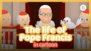 The life of Pope Francis in cartoon