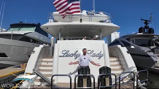 Walkthrough of the 112ft Motor Yacht LUCKY LADY, built by Westport, and priced from $65,000 p/w.