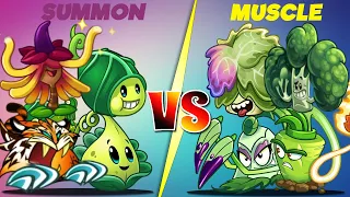 Plants Vs Zombies 2 Team Summon Vs Muscle-That Team Plant Will Win?