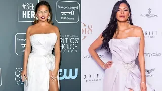 Fashion News: Chrissy Teigen Wears The Same Maison Yeya Dress Nicole Scherzinger Wore In Dubai