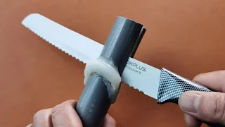 Razor-Sharp Knife Sharpening Method - how to sharpen scissors