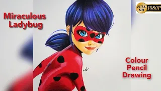 Miraculous Ladybug Drawing | Ladybug Pencil Drawing | How to draw Marinette