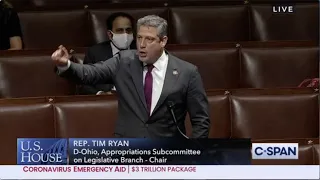 Congressman Tim Ryan Gives Impassioned Floor Speech on COVID19 Relief.