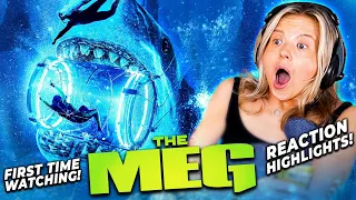 THE MEG (2018) Movie Reaction w/ Amelia FIRST TIME WATCHING